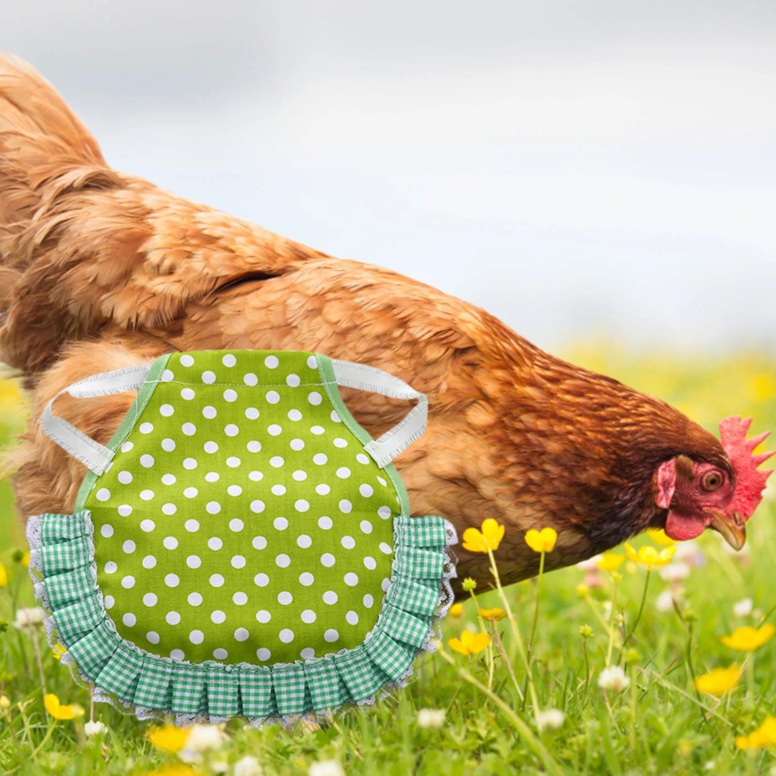 1PC Hen Apron Elastic Chicken Saddle Feather Protector Adjustable Pet Clothes Birds Chicken Dress Poultry Apron for Cold Weather