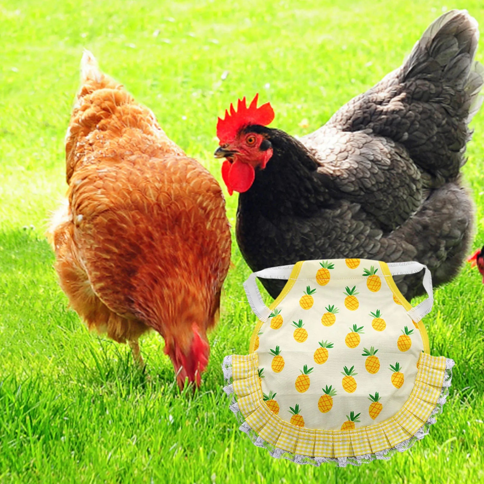 1PC Hen Apron Elastic Chicken Saddle Feather Protector Adjustable Pet Clothes Birds Chicken Dress Poultry Apron for Cold Weather