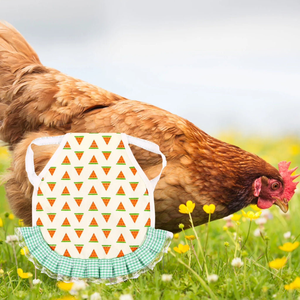 1PC Hen Apron Elastic Chicken Saddle Feather Protector Adjustable Pet Clothes Birds Chicken Dress Poultry Apron for Cold Weather