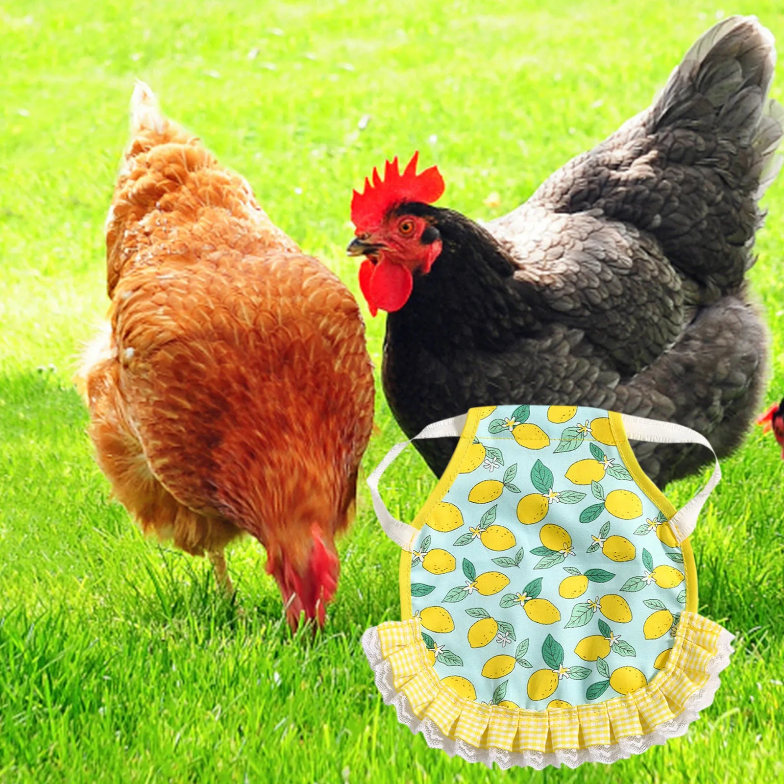 1PC Hen Apron Elastic Chicken Saddle Feather Protector Adjustable Pet Clothes Birds Chicken Dress Poultry Apron for Cold Weather