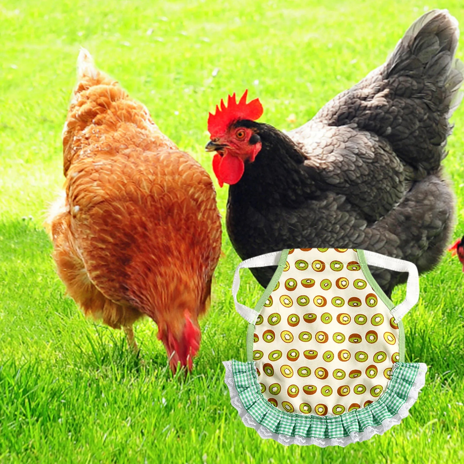 1PC Hen Apron Elastic Chicken Saddle Feather Protector Adjustable Pet Clothes Birds Chicken Dress Poultry Apron for Cold Weather