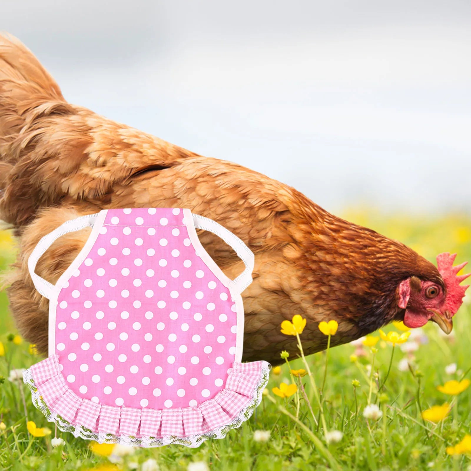 1PC Hen Apron Elastic Chicken Saddle Feather Protector Adjustable Pet Clothes Birds Chicken Dress Poultry Apron for Cold Weather