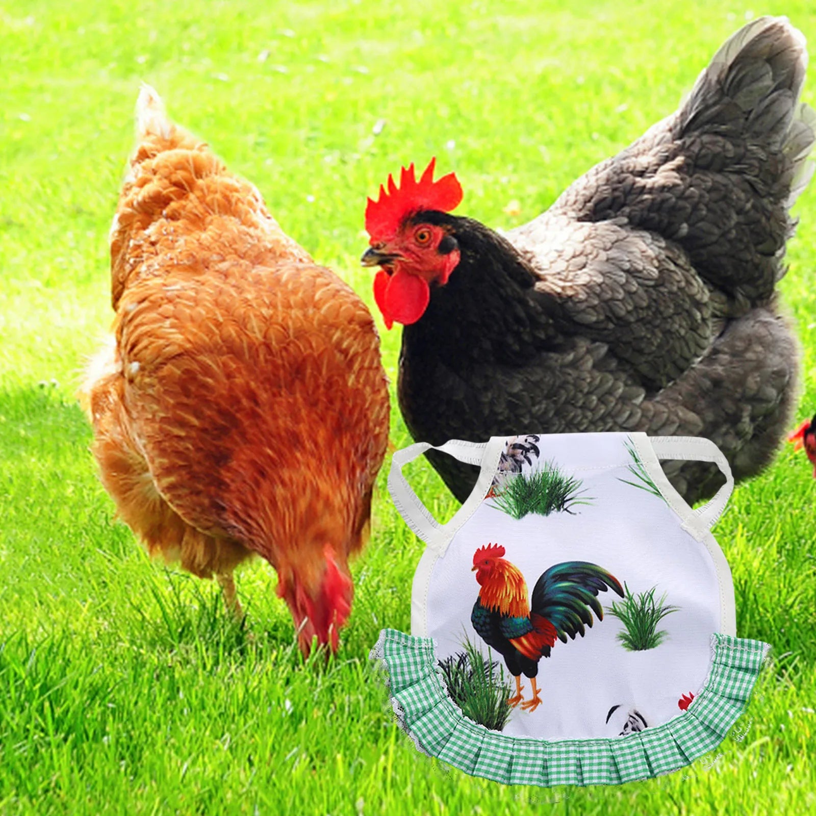 1PC Hen Apron Elastic Chicken Saddle Feather Protector Adjustable Pet Clothes Birds Chicken Dress Poultry Apron for Cold Weather